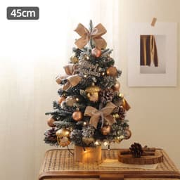 image-Desktop Christmas Tree Set 45CM Window Decoration Mini Ornaments