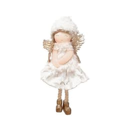 image-Christmas Lace Angel Doll Christmas Tree Small Pendant Lift Snowflake Girl Christmas Show Window Decorations Accessories