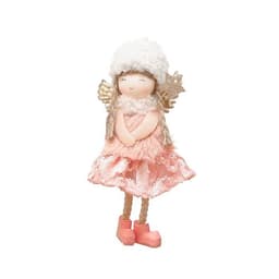 image-Christmas Lace Angel Doll Christmas Tree Small Pendant Lift Snowflake Girl Christmas Show Window Decorations Accessories