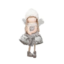 image-Christmas Lace Angel Doll Christmas Tree Small Pendant Lift Snowflake Girl Christmas Show Window Decorations Accessories