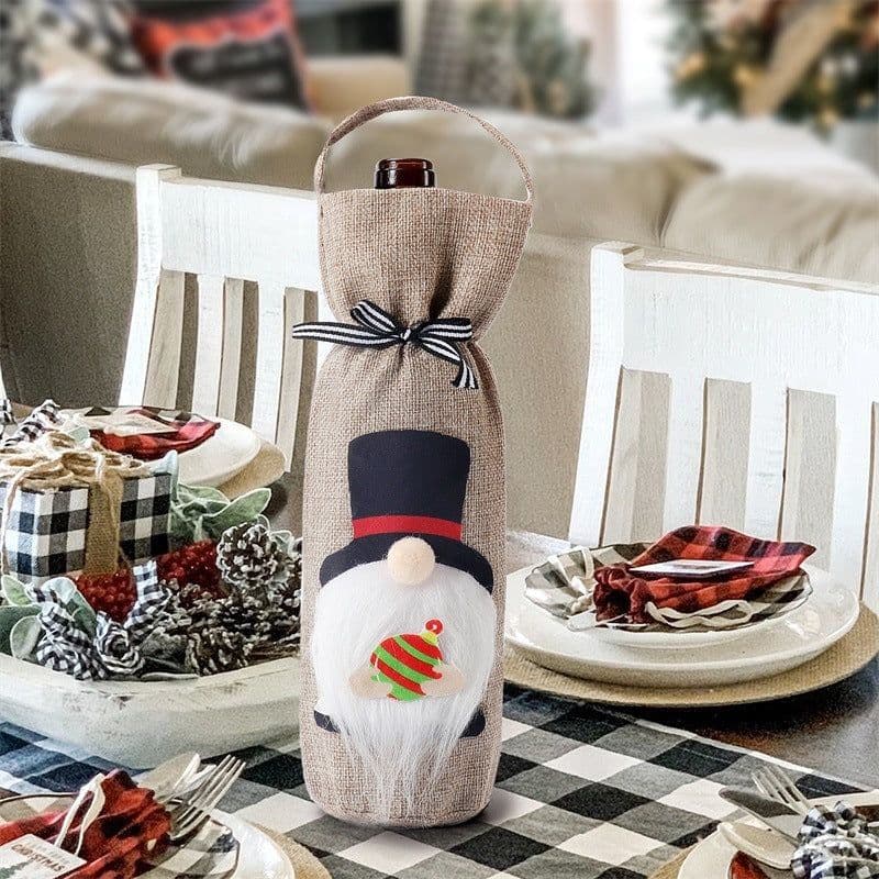 image-Christmas Decoration Supplies Bottle Cover