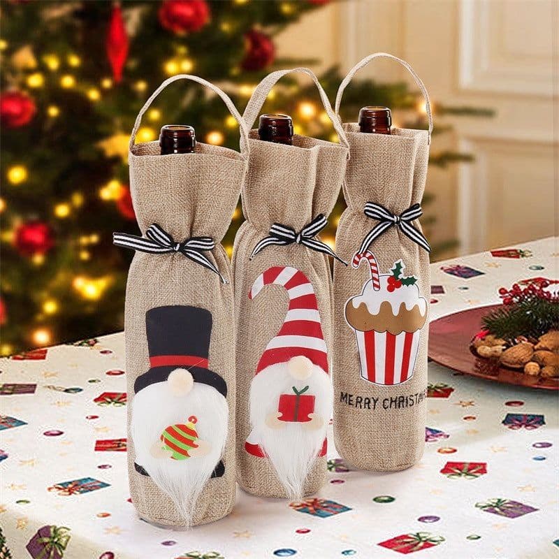 image-Christmas Decoration Supplies Bottle Cover