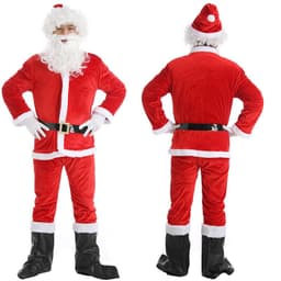 image-Christmas Costume Men's And Women's Clothing Full Set Performance Costume