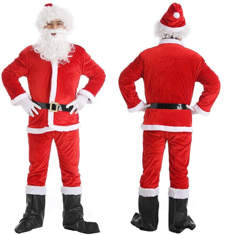 image-Christmas Costume Men's And Women's Clothing Full Set Performance Costume