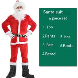 image-Christmas Costume Men's And Women's Clothing Full Set Performance Costume