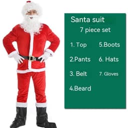 image-Christmas Costume Men's And Women's Clothing Full Set Performance Costume