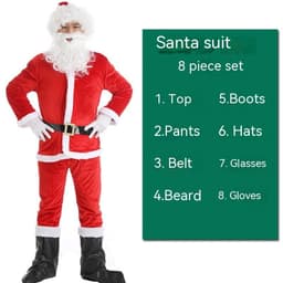 image-Christmas Costume Men's And Women's Clothing Full Set Performance Costume