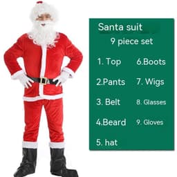 image-Christmas Costume Men's And Women's Clothing Full Set Performance Costume