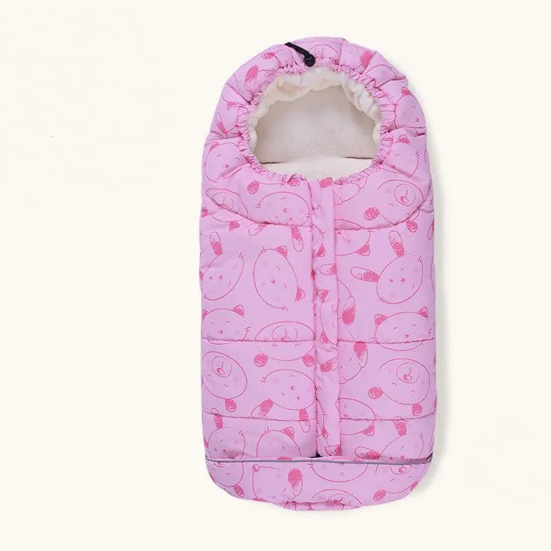 image-Baby Sleeping Bag Stroller Winter Windproof Thick Sleep Sacks for Infant Wheelchair Envelopes