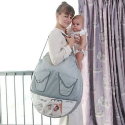 image-Folding breathable mosquito net in bb crib