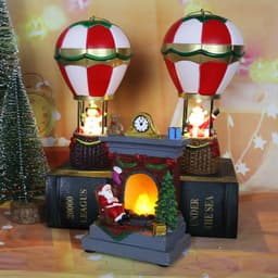 image-Christmas Resin Christmas Luminous Old Man Snowman Decoration Ornaments