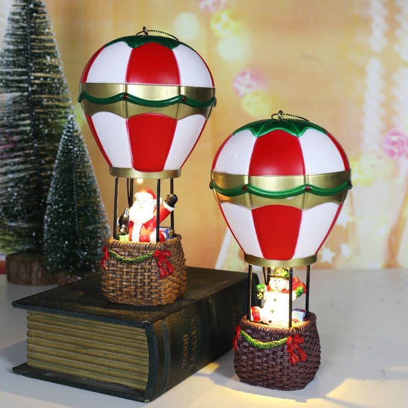image-Christmas Resin Christmas Luminous Old Man Snowman Decoration Ornaments