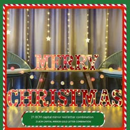 image-Color Printing Led Merry Christmas Letter Lights