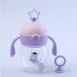 image-499 spring and summer TRITAN material infant high-end cup antenna baby straw cup learn to drink cup anti-fall