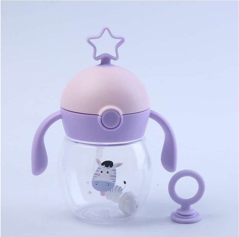 image-499 spring and summer TRITAN material infant high-end cup antenna baby straw cup learn to drink cup anti-fall