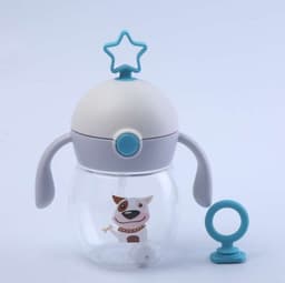 image-499 spring and summer TRITAN material infant high-end cup antenna baby straw cup learn to drink cup anti-fall