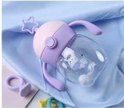 image-499 spring and summer TRITAN material infant high-end cup antenna baby straw cup learn to drink cup anti-fall