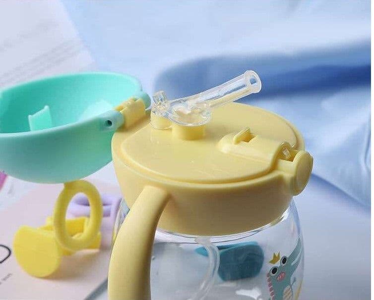 image-499 spring and summer TRITAN material infant high-end cup antenna baby straw cup learn to drink cup anti-fall