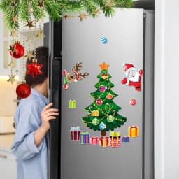 image-Christmas Decoration Refrigerator Sticker Set