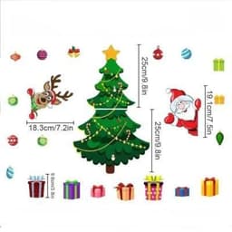 image-Christmas Decoration Refrigerator Sticker Set