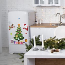 image-Christmas Decoration Refrigerator Sticker Set