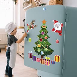 image-Christmas Decoration Refrigerator Sticker Set