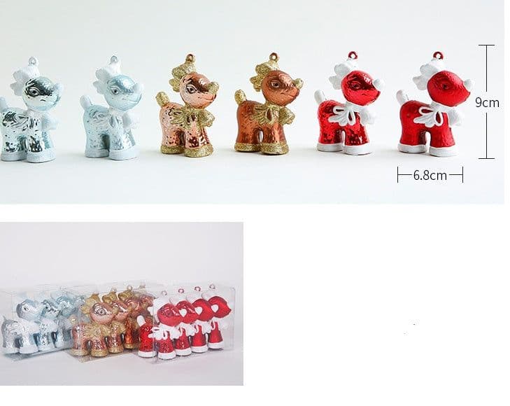 image-Christmas Ornaments Cute Gifts Reindeer Balls Stars Gingerbread Man Christmas Pendant Ornaments Charm