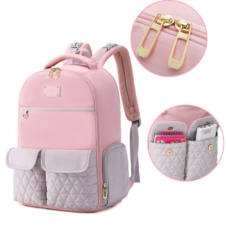 image-Mummy Bag Large Capacity Multi-pocket Baby Diaper Bag Backpack