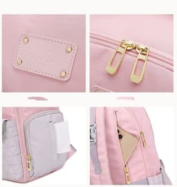 image-Mummy Bag Large Capacity Multi-pocket Baby Diaper Bag Backpack