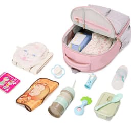 image-Mummy Bag Large Capacity Multi-pocket Baby Diaper Bag Backpack
