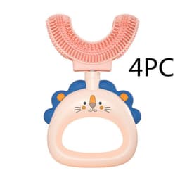 image-Children's U-shaped Silicone Toothbrush