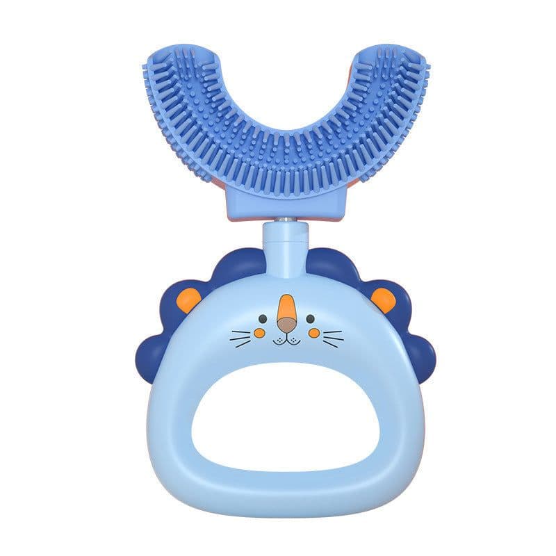 image-Children's U-shaped Silicone Toothbrush
