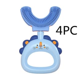 image-Children's U-shaped Silicone Toothbrush
