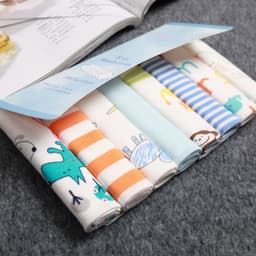 image-Newborn Cotton Gauze Saliva Towel Foreign Trade Baby Feeding Towel 8 Packs