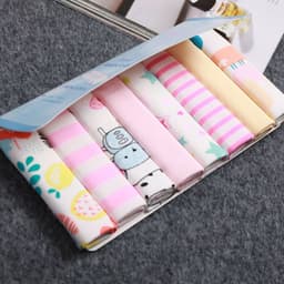 image-Newborn Cotton Gauze Saliva Towel Foreign Trade Baby Feeding Towel 8 Packs