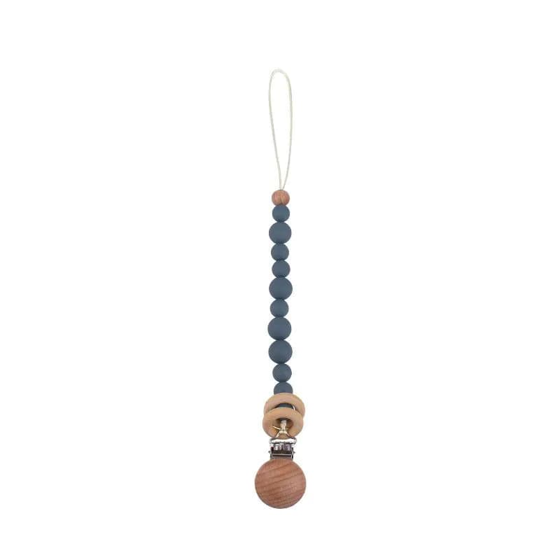 image-Baby Products Soothing Beech Wood Clip Pacifier Chain