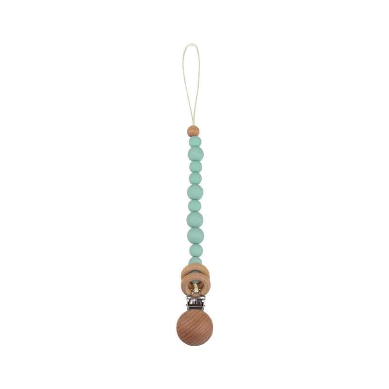 image-Baby Products Soothing Beech Wood Clip Pacifier Chain