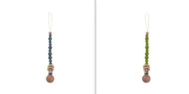 image-Baby Products Soothing Beech Wood Clip Pacifier Chain