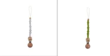 image-Baby Products Soothing Beech Wood Clip Pacifier Chain
