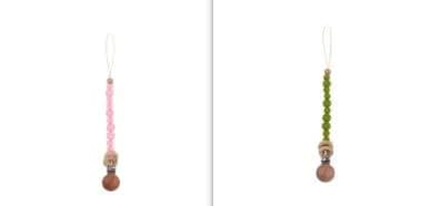 image-Baby Products Soothing Beech Wood Clip Pacifier Chain
