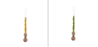 image-Baby Products Soothing Beech Wood Clip Pacifier Chain