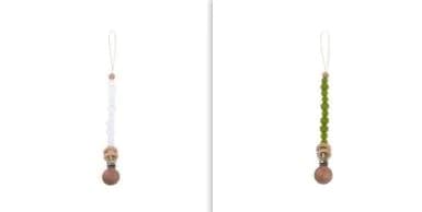 image-Baby Products Soothing Beech Wood Clip Pacifier Chain