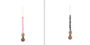 image-Baby Products Soothing Beech Wood Clip Pacifier Chain