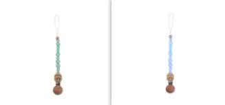 image-Baby Products Soothing Beech Wood Clip Pacifier Chain