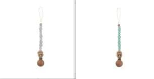 image-Baby Products Soothing Beech Wood Clip Pacifier Chain