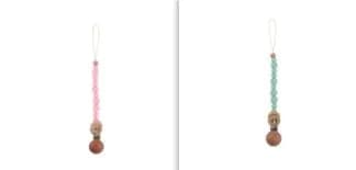 image-Baby Products Soothing Beech Wood Clip Pacifier Chain