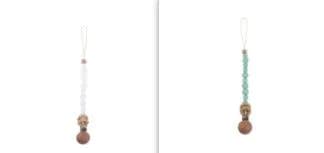 image-Baby Products Soothing Beech Wood Clip Pacifier Chain