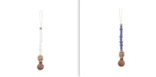 image-Baby Products Soothing Beech Wood Clip Pacifier Chain