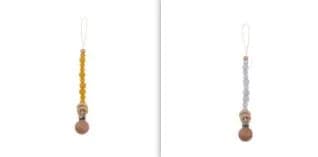 image-Baby Products Soothing Beech Wood Clip Pacifier Chain