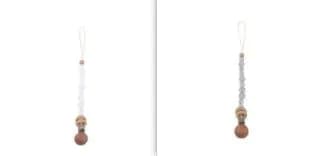 image-Baby Products Soothing Beech Wood Clip Pacifier Chain